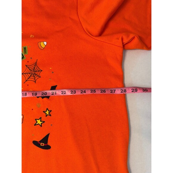 Halloween Embroidered Fleeced Long Sleeve Shirt Size 2X (Bx 7) - Picture 5 of 7